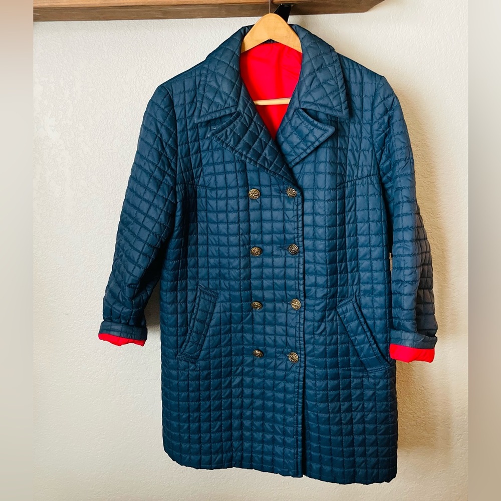 Vintage Quilted White Bear by St. Paul Jacket in Navy size XL